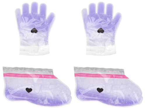 BESTOMZ Cubierta de mano para terapia de parafina, Cubierta para terapia de cera de spa, 2 pares, para manos y pies, cuidado de manos y pies
