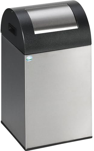 VAR | Selbstlöschender Wertstoffsammler | Volumen 43 l | HxBxT 600 x 320 x 320 mm | Edelstahl