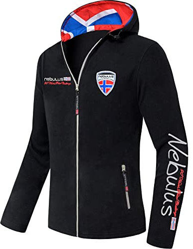 Nebulus Fleecejacke SCHWEDEN T059 (Modell: Q992 - Herren, schwarz; Größe: S) FBA