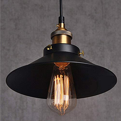 Vintage Retro Edison Loft Pendelleuchte Lampenschirm Retro Industrielle Deckenleuchte Lampenschirm Lackiertem Eisen Regenschirm Land Art Lampe