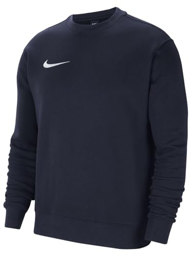 NIKE Men's M Nk Flc Park20 Crew Sweatshirt, Obsidian/White, XXL UK
