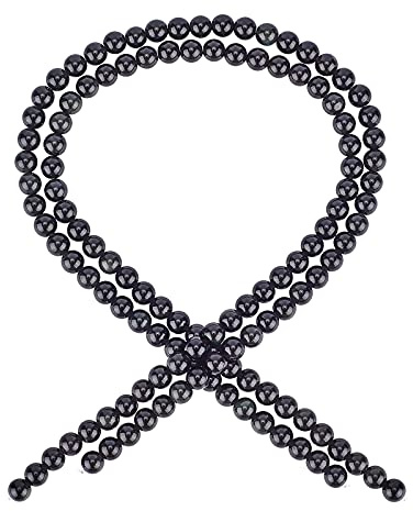 Pandahall 130pcs 6mm Natürliche Schwarze Obsidianperlen Stränge Edelstein Runde Lose Perlen Steinperlen Für Schmuckherstellung, (2 Stränge)
