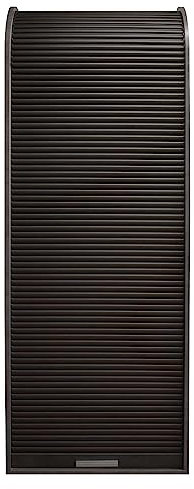 Möbel Jack Rollladenschrank für Aktenordner - 69 x 192 cm - Graphitfarben - 4 Fächer - Aktenschrank Rolloschrank Jalousienschrank Büroschrank