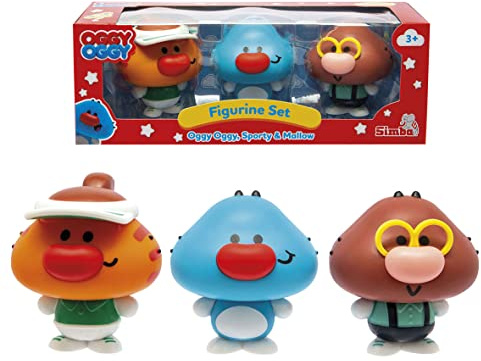 Simba - Oggy Oggy - Set 3 Figurines 7cm - Tête Mobile - Dès 3 Ans - 109356133