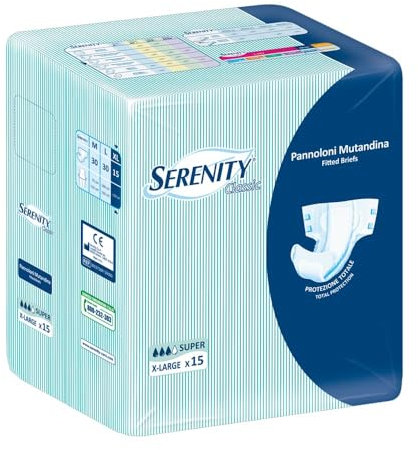 Serenity Classic - Pannolone a Mutandina Super Taglia XL, 15 pannoloni