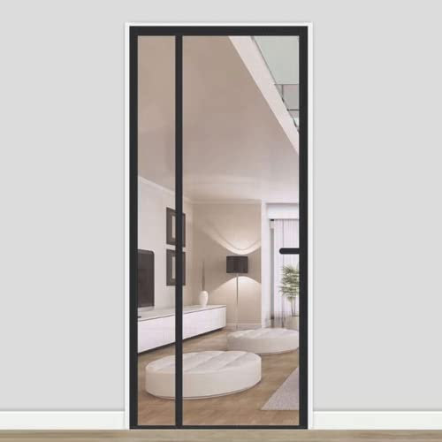 Fly Screen Door, 75 x 180 cm Insect Screen Balcony Door Magnetic Fly Curtain Fly Curtains Door Against Mosquito Mosquito Screen Balcony Door Adhesive Band mounting Patio Door Living Room Door Black