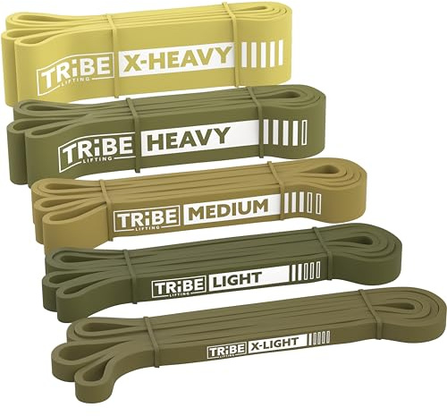 Long Resistance Bands for Working Out Men and Women - Set of 5 Pull-Up Bands, Pull Up Assistance Bands - Workout Bands Resistance for Men - Stretch Bands for Exercise Bands Resistance Bands Set