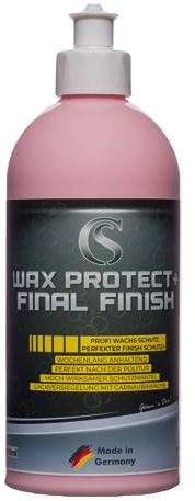 Car Sense Final Finish Wachs Protect [250ml] – Premium Versiegelung mit Hochglanz für Langzeitschutz und brillanten Glanzgrad