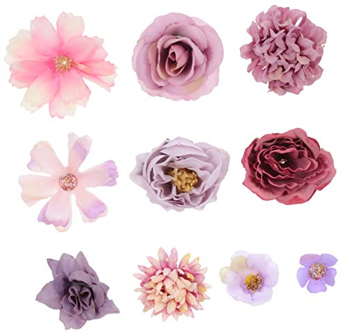 Alipis Kunstblumen Materialpaket 20 Stück, Polyester, Violett