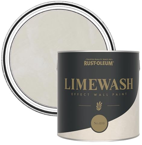 Rust-Oleum Beige Textured Paint for Interior Feature Walls | Limewash Effect Wall Paint - No.010 2.5L