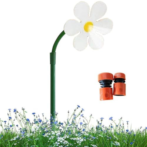 Sprinkler mit tanzenden Gänseblümchen, verrückter Sprinkler mit tanzenden Blumen, 360 ° drehbarer Sprinkler mit tanzenden Blumen, Sprinkler-Sprüher zur Rasenbewässerung, Sprinkler aus Kunststoff for d