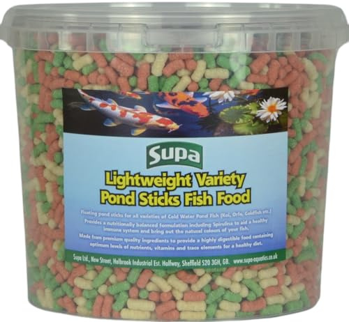 Supa Lightweight Variety Pond Sticks 300 grams, Premium Quality Fish Food Offering A Nutritionally Balanced Diet