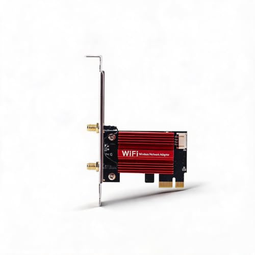 Tarjeta WiFi PCIe, Adaptador de Red 1200Mbps Doble Banda 2.4G/5G con Bluetooth 4.0, Antena Dual 10dBi, Compatible con 7/8/10/11