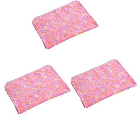 BESPORTBLE 3St Katzendecke pet Supplies Dog beds hundezubehör hundehölenbett Hunde bettchen hundbett Hundedecken Welpenmatte Welpendecke Pelzdecke Schlafmatte für Haustiere Kätzchendecke Rosa