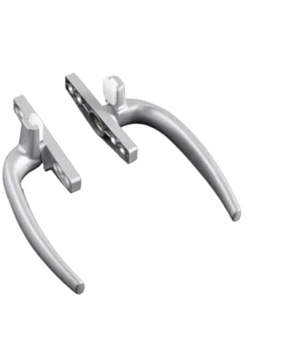 KJUUQBZL Aluminiumlegering 7 bokstäver inre fönsterhandtag platt öppen inre gardin trä hölje fönster skjutdörrhandtag hårdvara 1 set inklusive 1 st höger hand och 1 st vänster hand
