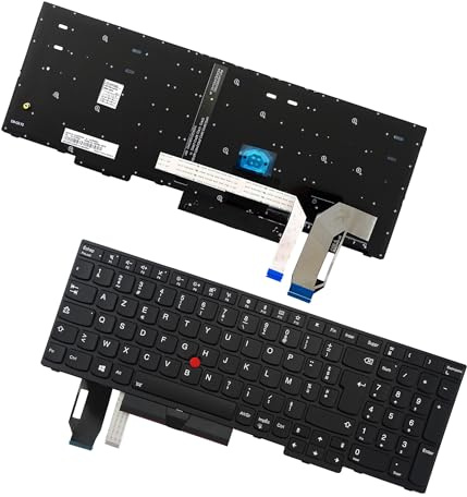 Table-King Clavier de Rechange avec rétroéclairage pour Lenovo Thinkpad E580 E585 E590 E595 T590 P53S L580 L590 P52 P72 P53 P73 (French)