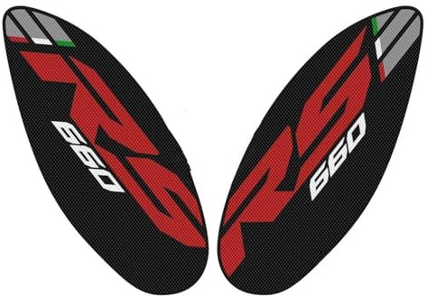 YZXOOP Tankschutzpad für Motorräder Aufkleber Für Seitlichen Tankschutz Für Aprilia RS 660 RS660 2020 2021 2022, Rutschfester Aufkleber Zum Schutz des Benzintanks Rutschfestes Tankpad