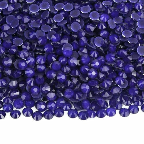 Strass en cristal violet non thermocollants, 2024 pièces, décorations d'ongles DIY, SS3-SS30-p381, gentiane violette-SS4-1440 pièces