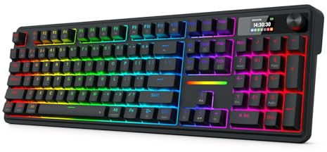 Redragon K762 Teclado Gasket Inalámbrico Pantalla TFT 1.14 104 Teclas