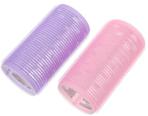 Amosfun Set 2 Bigodini Termici per Frangia Nucleo in Alluminio, Arricciacapelli Manuale per Chioma Corti, e Veloce, Strumenti per Styling Professionale