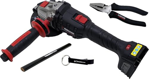 HEADNMORE Oferta de amoladora angular PARKSIDE PERFORMANCE® de 20 V con batería de 125 mm sin escobillas – compatible con X 20 V Team – incluye accesorios – sin batería ni cargador (+pinza combinada)