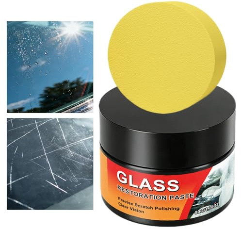 Quitarañazos de parabrisas,50g limpiador seguro de pulido y detallado | Kit quitarañazos para vidrio automotriz - para camión SUV RV furgoneta vehículo automotriz exterior viaje hogar
