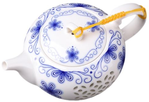 Holibanna Tetera Tradicional de Porcelana para Salón de Té, Resistente al Calor y Fácil de Lavar, Capacidad de 150ml, Diseño Elegante para Uso Hogar y Otras Ocasiones