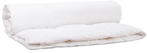 Lancashire Textiles Premium Goose Feather Down 13.5 Tog Duvet - Hotel Quality Winter Comforter with 100% Cotton Cover - Luxurious Warmth for Cold Weather (Size - Single, 135 X 200 Cm)