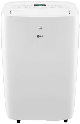 LG 6,000 BTU DOE 8,000 BTU ASHRAE Portable Air Conditioner, 115V, Cools 250 Sq.Ft. (10' x 25' Room Size), Quiet Operation, LCD Remote Control, and Window Installation Kit, White