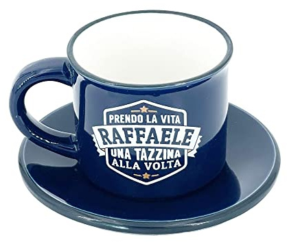 TAZZINA DA CAFFE' PERSONALIZZATA CON PIATTINO - RAFFAELE