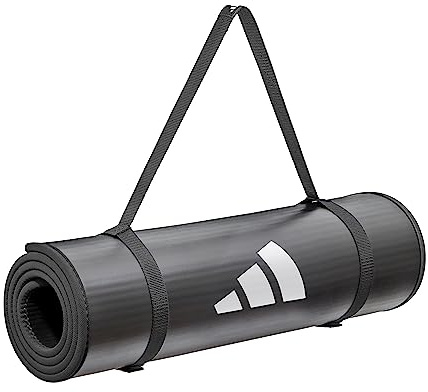 adidas Tappetino da allenamento-10mm-Nero Unisex-Adult, Black