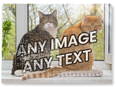 Personalisiertes Puzzle, 120 Teile, A4-Größe, mit Ihrem Foto/Nachrichtengeschenk
