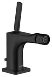 Hansgrohe Axor Citterio E single-lever bidet mixer with pop-up waste; color: Black Matt
