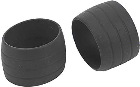 Jenngaoo 2 Stück Lenkerstopfen Silikon, Weiche Bar End Plugs/Lenkerkappen für Rennrad, Mountainbike, E-Bike, Einfache Montage, Schwarz