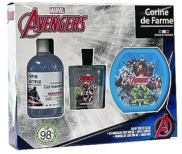 Corine De Farme Estuche Avengers Edt 50 Ml + Espuma De Baño 300 Ml + Caja De Merienda Hälsa Och Personlig Vård