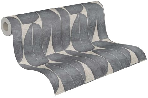 Livingwalls Bananenblatt-Vliestapete – Beige – 10,05 x 0,53 m | Florales Bananenblatt-Motiv als natürlicher Blickfang – matte Motivtapete, einfach zu verkleben & spurlos abziehbar