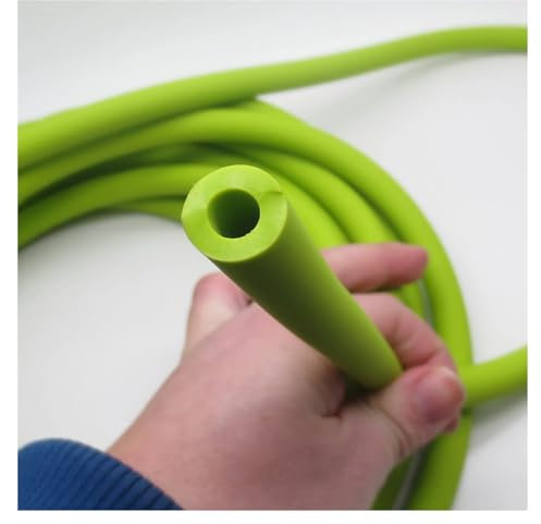 weiche Schläuche Grünes Trampolin-Gummiband, hochelastisches Latex-Gummischlauch-Seil, Fitness-Training, Stretch-Zugseil, Widerstandsband Industriegummi