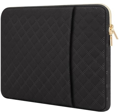 Songbala Laptop Sleeve 13-14 Inch Cover Protective Case Compatible with 14” MacBook Pro M4/M3/M2/M1 13-14” Chromebook Notebook Computer, Slim Waterproof Padded Case with Pocket, Black | Shockproof Water-Resistant Laptop case for MacBook Pro/Max 14 M5/M4/M3/M2/M1/HP/Dell/ASUS/Lenovo with Pocket