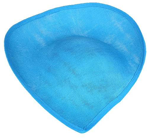 URTERYSER Hutbasis, Fascinator-Basis, DIY-Untertasse, Sinamay-Hut-Basis, Tropfenform, Sinamay-Untertasse, Hut-Basis, ozeanblau, 35.00 * 30.00 * 4.00CM