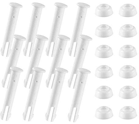 Biwwubik Lot de 36 goupilles de connexion en plastique pour piscine et 36 joints en caoutchouc pour hors sol rond FramePool pièces 28270-28273 (2,36)