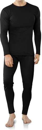 VZV Thermounterwäsche Herren Innenfleece Thermo Unterwäsche Herren Funktionsunterwäsche Skiunterwäsche Winter Thermowäsche Set Warm Weich Atmungsaktiv Thermounterhemd Thermounterhose
