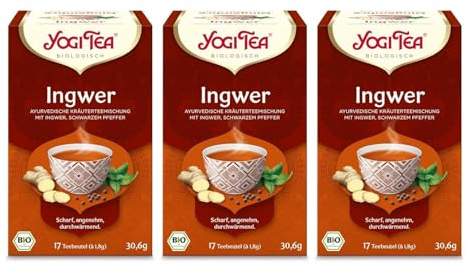 YOGI TEA, Energie du Thé Vert, Thé Bio, Mélange de Thé Vert, Guarana, Gingembre et Fleur de Sureau, 102 (6x17) Sachets de Thé