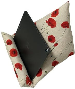 Buchstütze Lesekissen Kissen Tablet Leseknochen Mohn Blume Buchhalter Buchstütze Blätter Tabletkissen