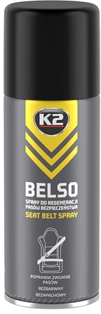 BELSO Lubricante Cinturones de Seguridad Coche – Lubricación y Protección UV – Mejora el Enrollado y Desenrollado – Antiestático y Sin Residuos 400ml (1)