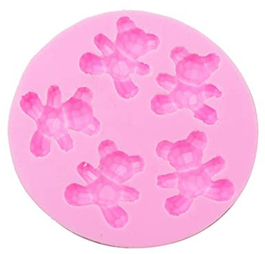 Moule en silicone pour chocolat, diamants, ours, fondant, gâteau, bonbons, savon, outils de décoration pour dessert gâteau