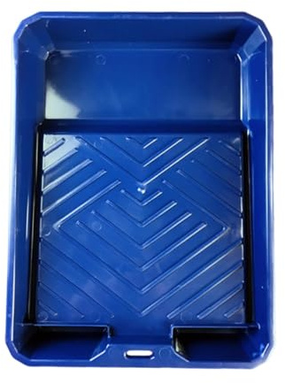 LOVIVER Vassoio per vernice, strumenti per applicazione a parete, uso interno ed esterno, gambe robuste antiaderenti, materiale ispessito, strutturato, Blu 29x38x6.5cm