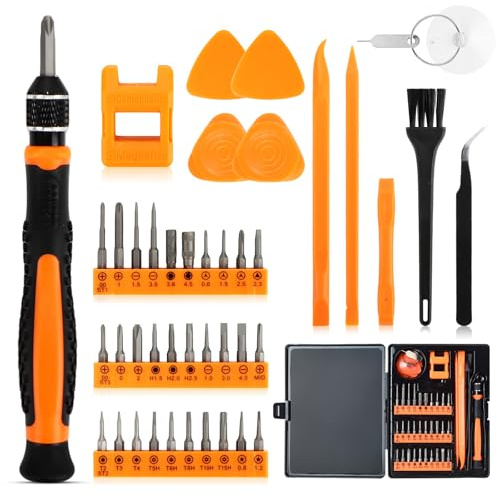 Yooyan 42Pcs Feinmechaniker Schraubendreher Set, Mini Werkzeug Set mit Torx T5 T6 T8 T9 T10 T20, usw, Reparatur Kit für iphone, ipad, Switch, PS4, Xbox, Laptop, Macbook, Computer, Brille, Uhren, usw