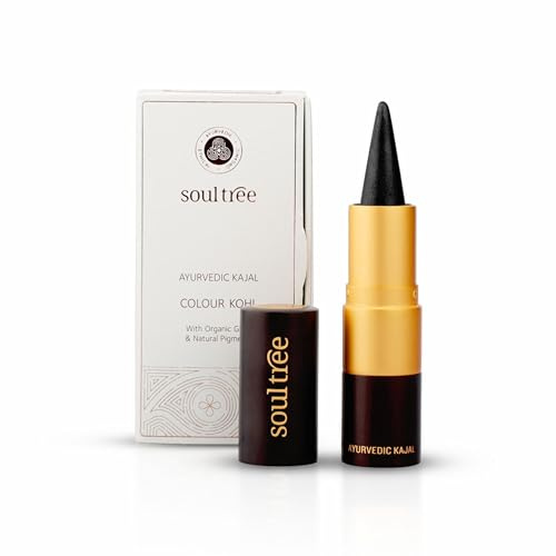 Soul Tree Ayurvedic Kajal Certified Natural Pure Black 011 3g
