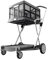 CLAX® Special Edition GRAU | Fahrtisch | Kommissionierwagen | Einkaufswagen | inklusive Faltbox