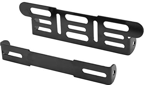 Sourcingmap Black Universal Motorcycle Adjustable License Plate | bracket frame, Number plate holder